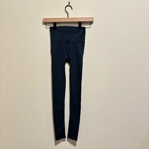 Lululemon Align Wunder train under Dark Blue Leggings